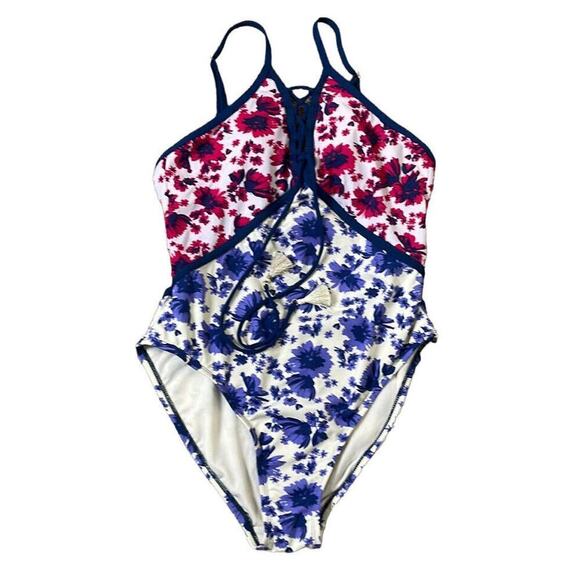 Gibson Latimer Floral Swimsuit Size M - Picture 1 of 5